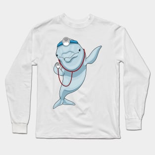 Dolphin Doctor Stethoscope Long Sleeve T-Shirt